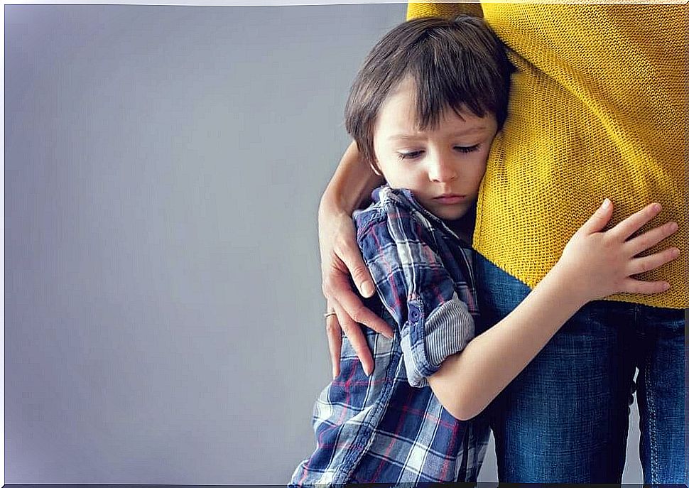 Boy showing emotional wounds from lack of attachment