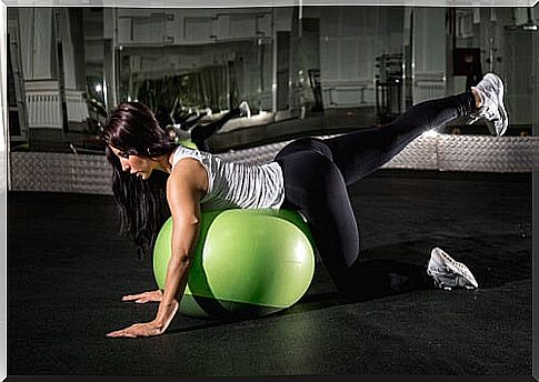 woman doing exercises