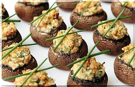 Vegan stuffed mushroom recipe