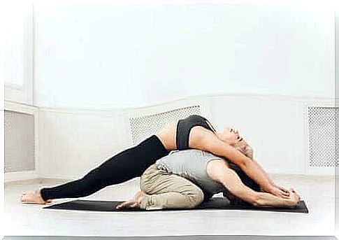 Yoga posture for couples